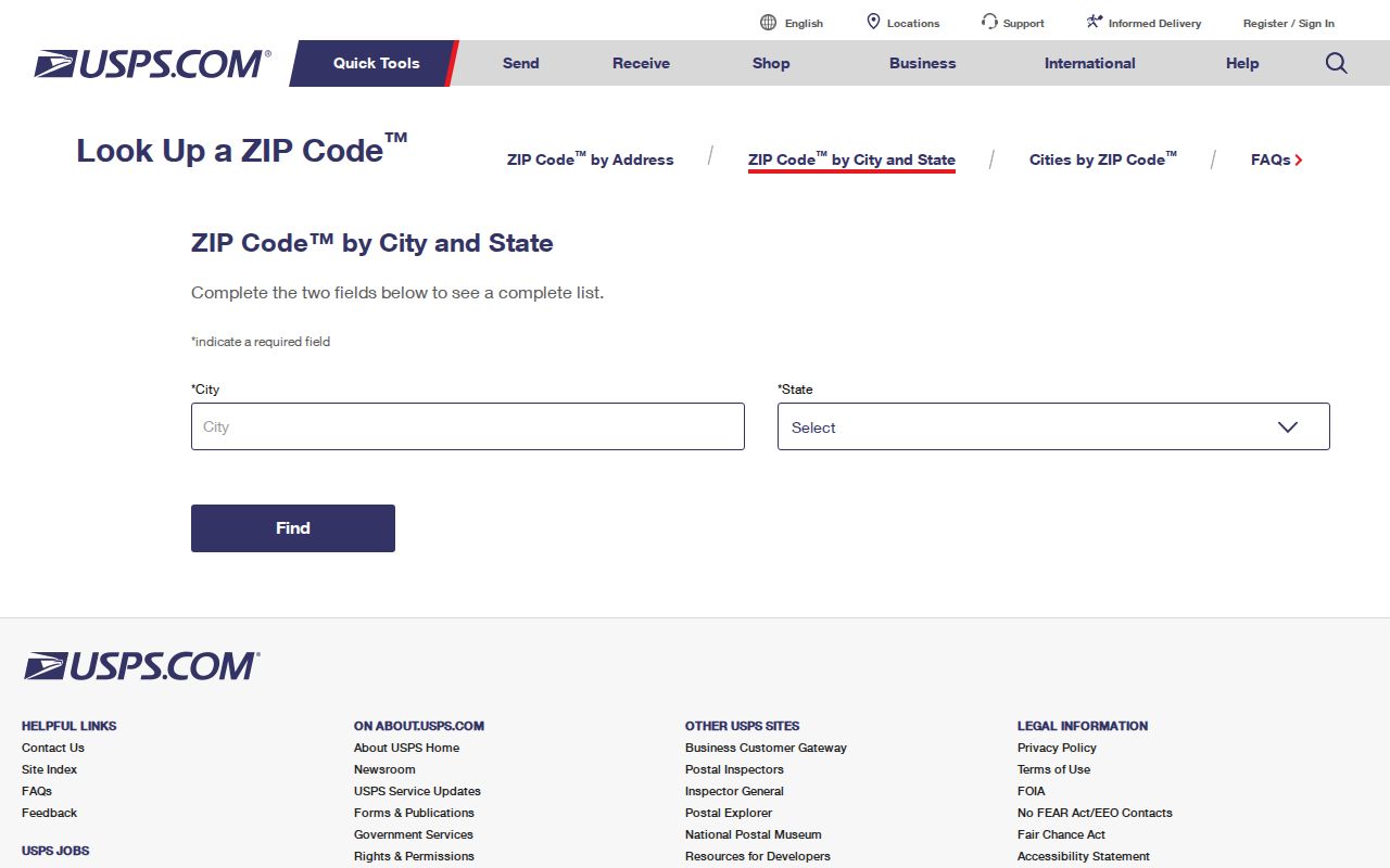 Montgomery ZIP code directory USPS city and state lookup